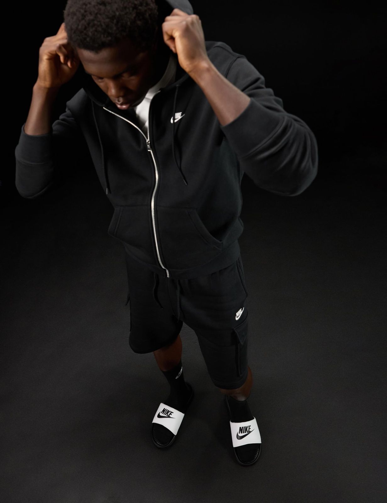 NIKE VICTORI ONE SLIDE メンズサンダル ビクトリーワンスライド CN9675 005 ブラック ホワイト ブラック