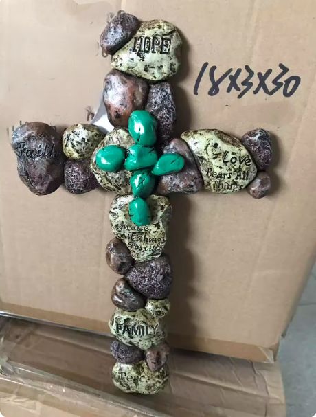 アメリカン复古 レジン クロス 壁掛け 装飾品 リビング エントランス
