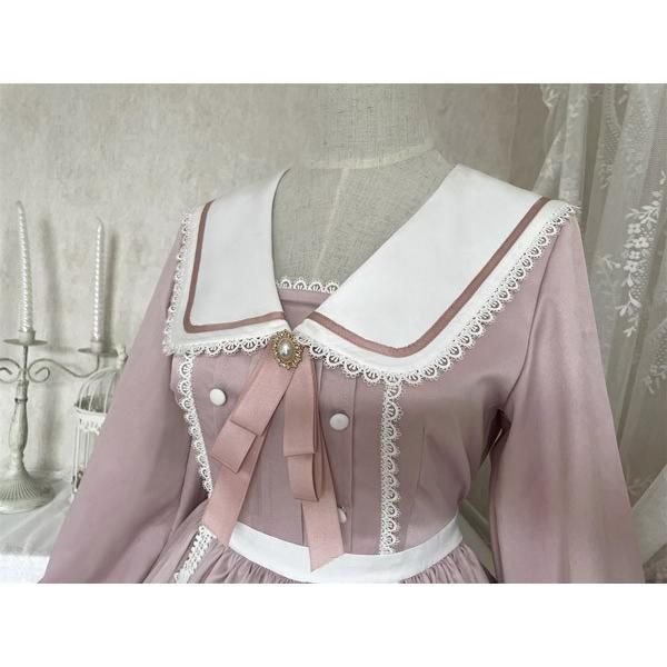 ゴスロリ ロリータ 上下セット メイド服 コスプレ衣装 ロング ショート Aライン ハイウエストスカート コスチューム リボン パフスリーブ