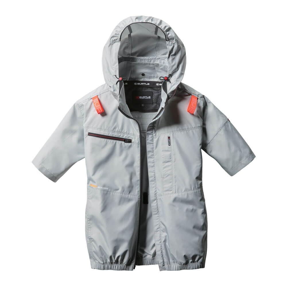 BURTLE バートル エアークラフト 半袖 ブルゾン ファンなし AC2056 AIRCRAFT XXL 5シルバー 5シルバー 2XL