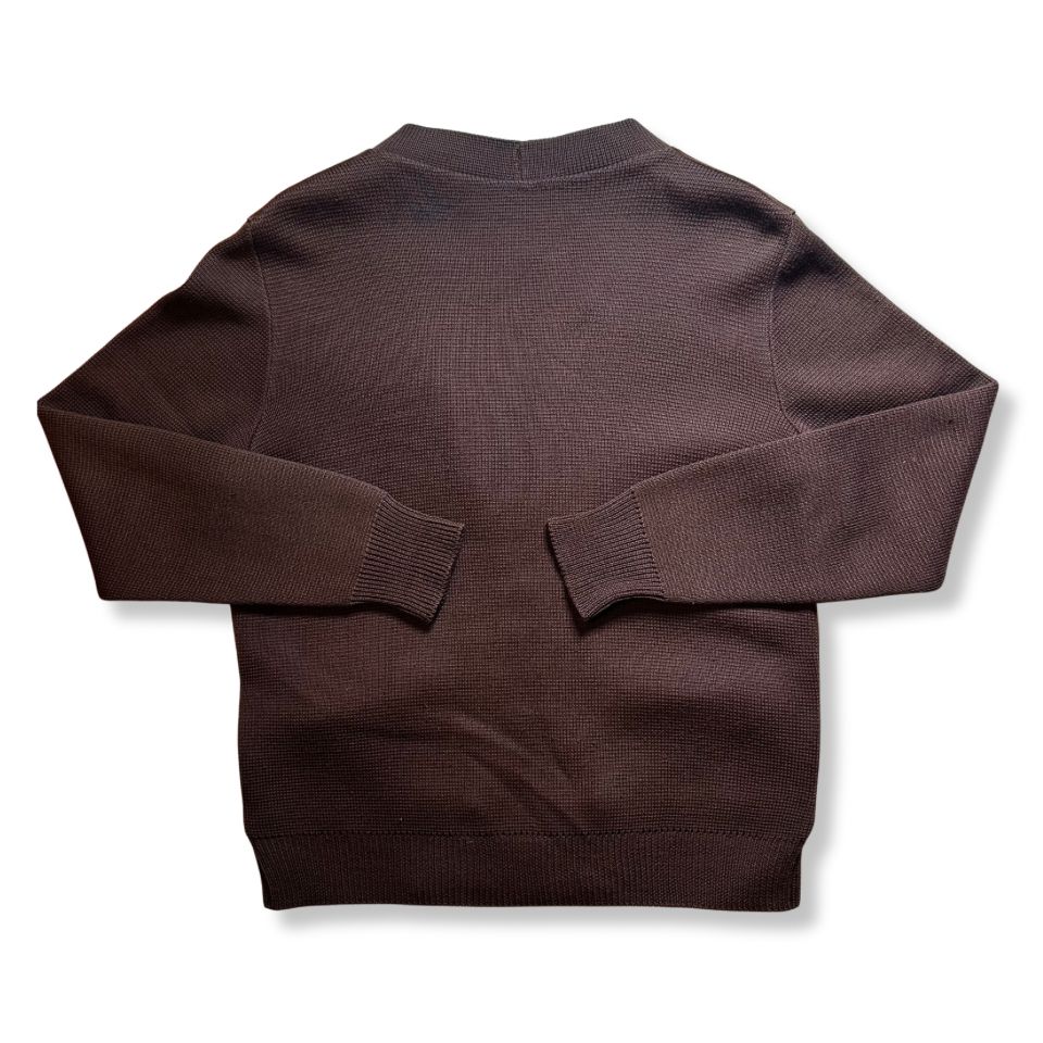 50s〜60s ヴィンテージ スエード×ニット切り替え カーディガン