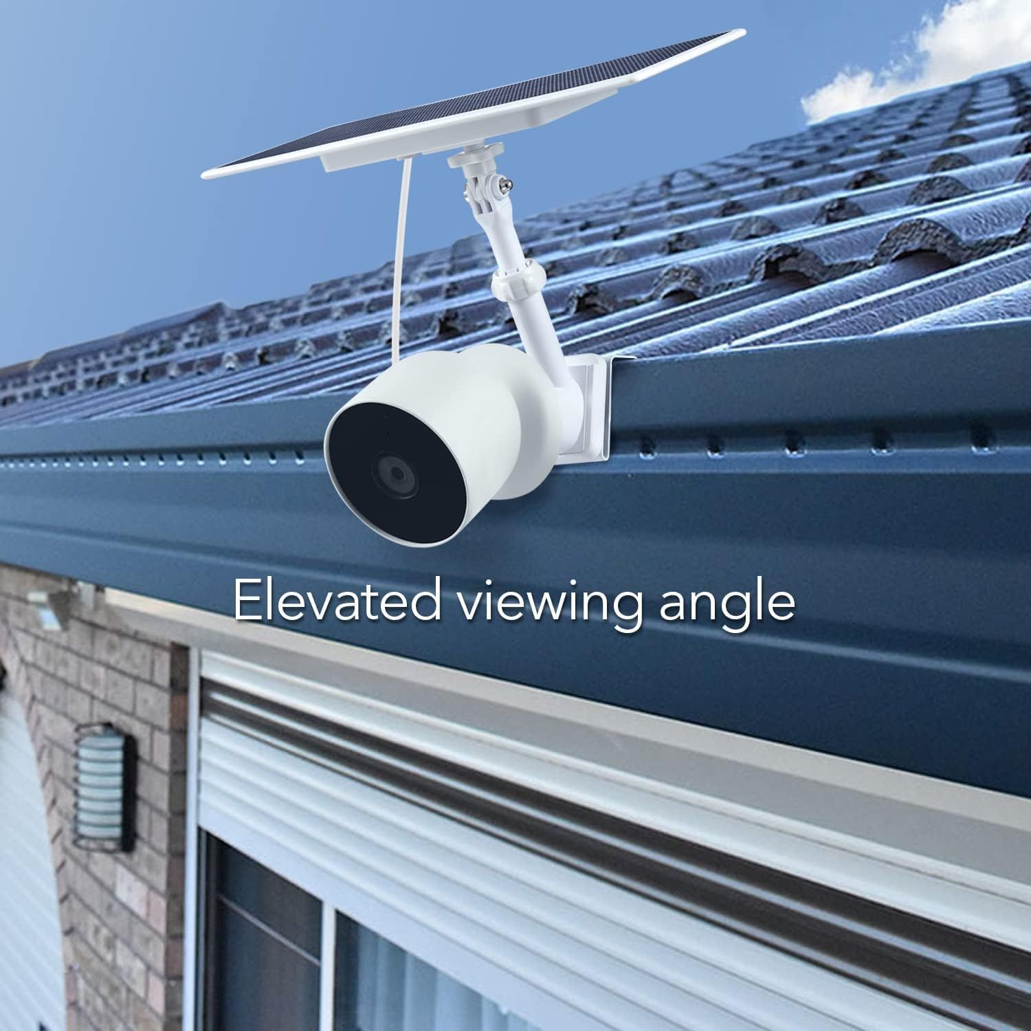 Wasserstein 雨樋マウント Google Nest Cam (バッテリー) & ソーラー 