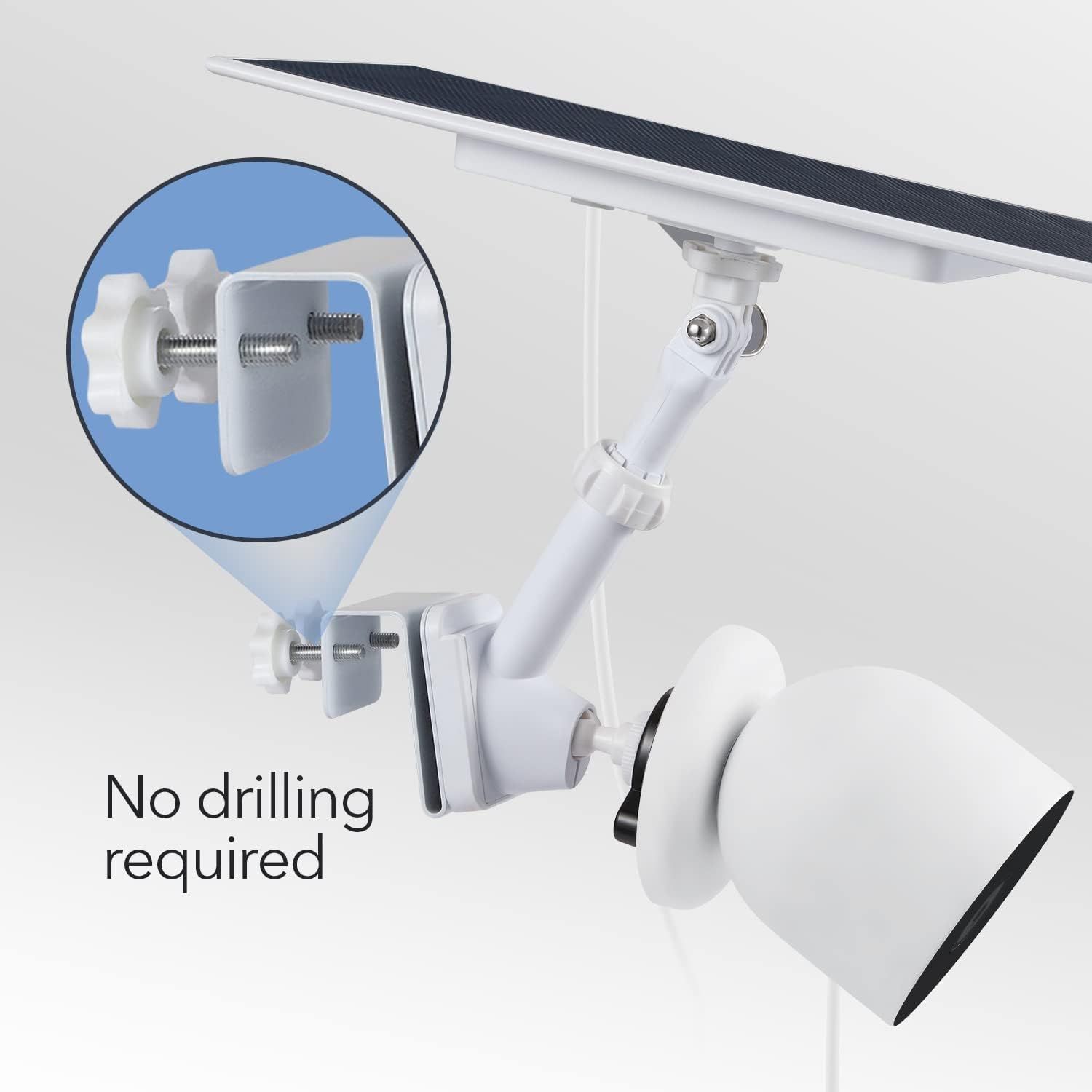 Wasserstein 雨樋マウント Google Nest Cam (バッテリー) & ソーラー