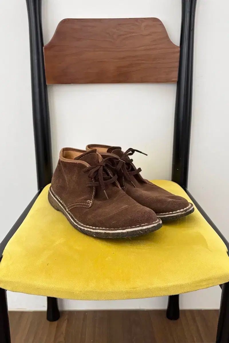 スウェード ブラウン アンクル ブーツ