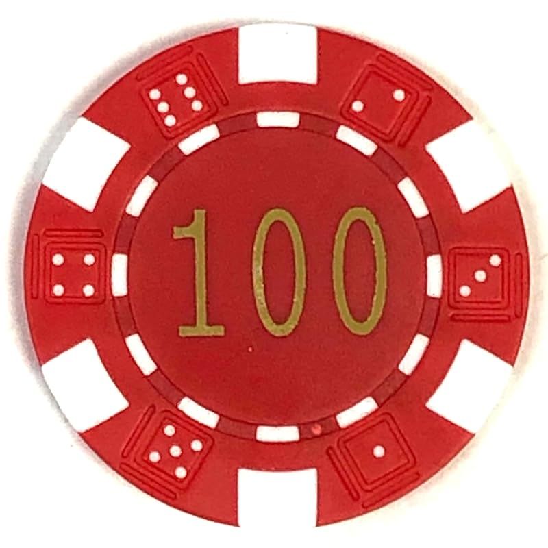 カジノチップ 数字入り 【ばら売り50枚単位】 ポーカーチップ