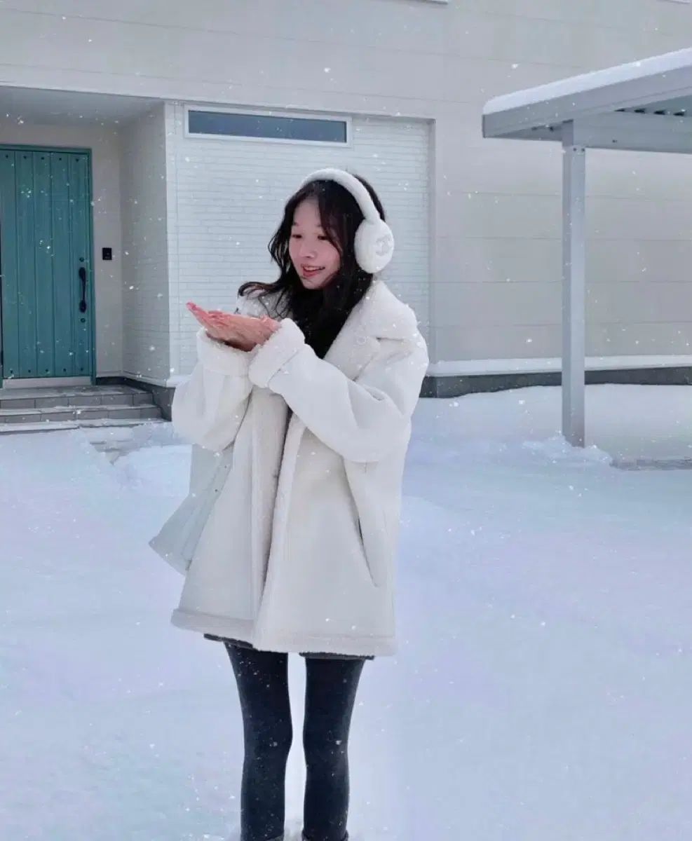 ルーベイン アイボリー シアリング リバーシブル ムートン