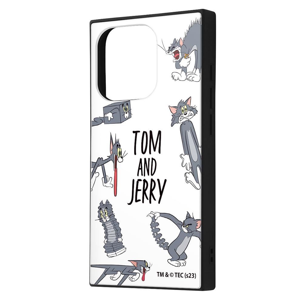 【在庫セール】イングレム iPhone 15 Pro ケース トムとジェリー ハイブリッドケース KAKU おかしなトム2