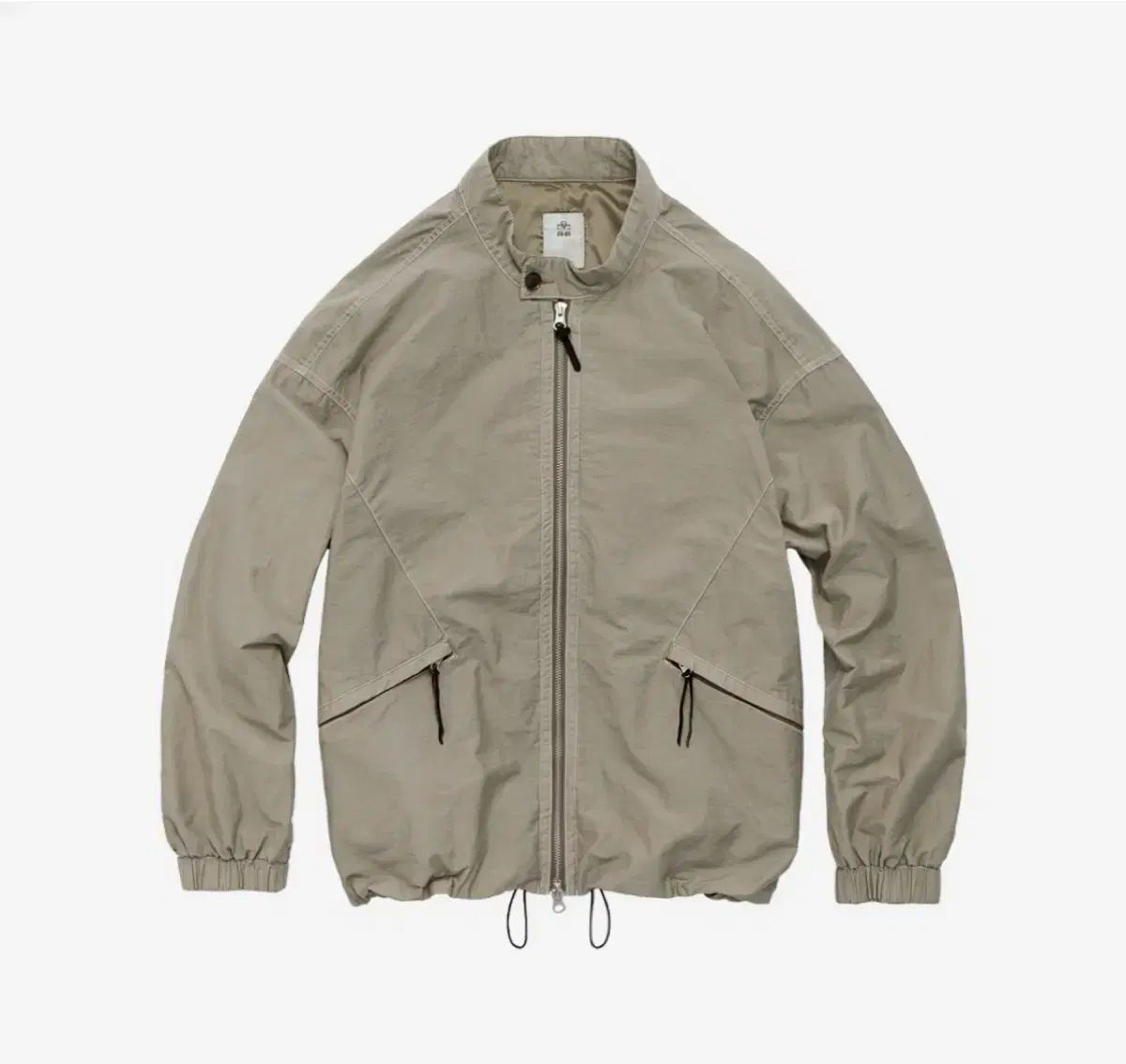 3 POLYTERU ライダースジャケット ベージュ-25FW
