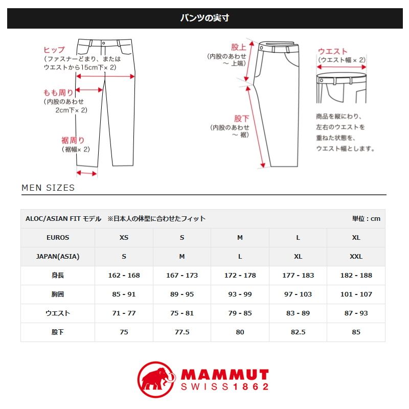 MAMMUT マムート Winterfield SO Pants AF Men s BLACK S