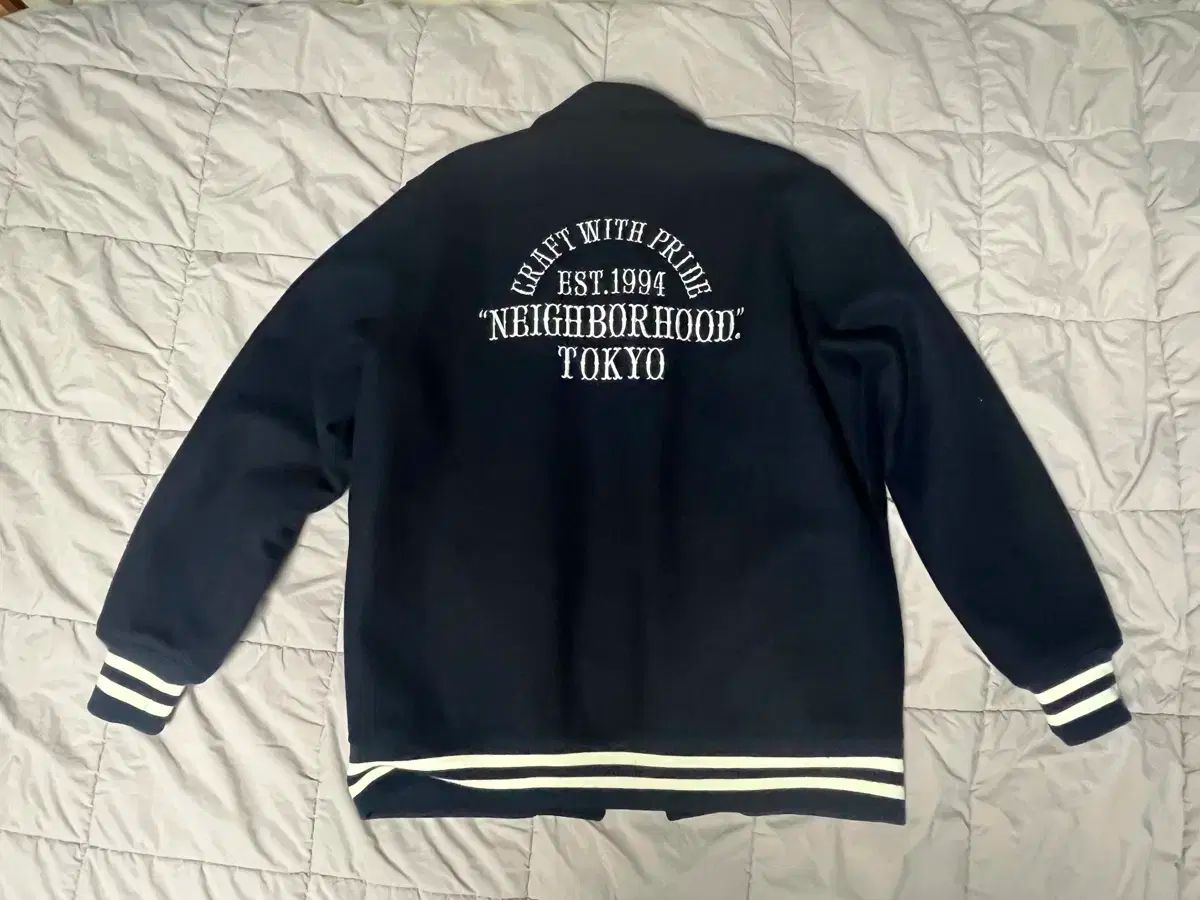 ネイバーフッド スタジャン ジャケット ネイビー L