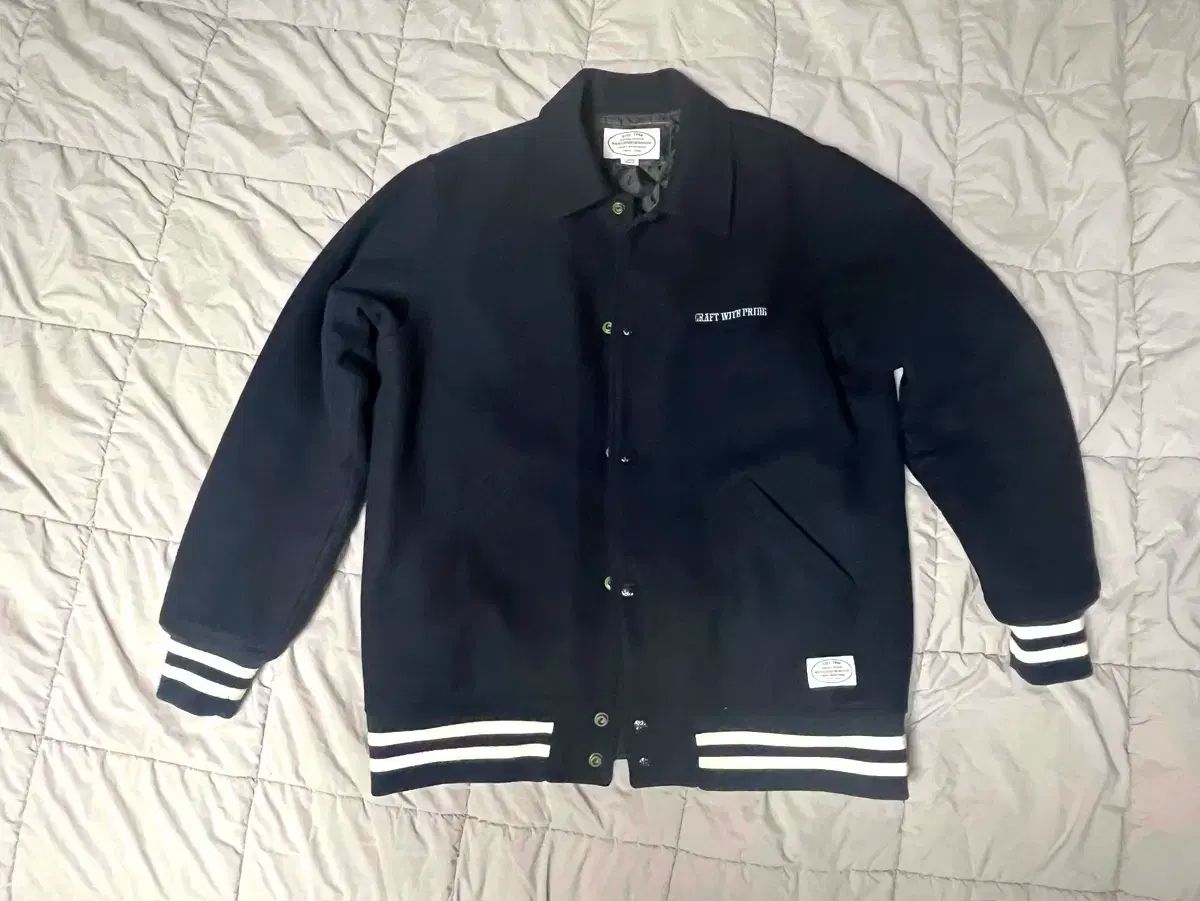 ネイバーフッド スタジャン ジャケット ネイビー L