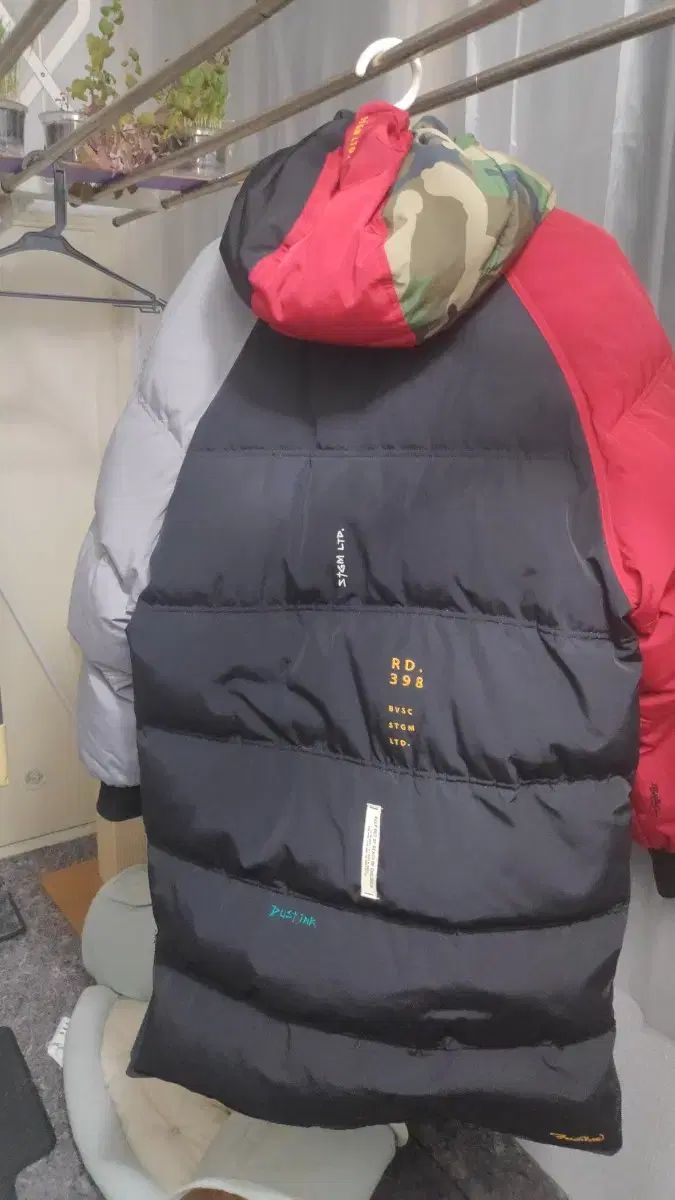 スティグマ フェイマス ダックダウン ロング ダウン ジャケット マルチ