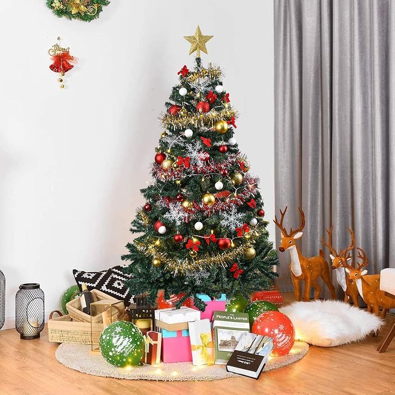 クリスマスツリー 150cm 枝数450本 暖色LEDライト クリスマス