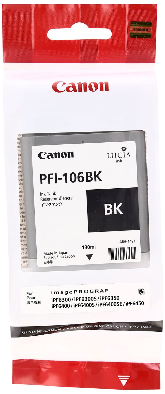 Canon 純正インクタンク フォトブラック PFI-106BK 6621B001