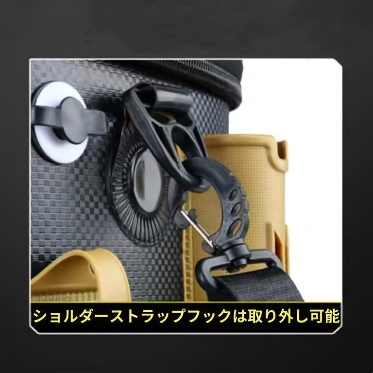 防水＆大容量 フィッシングボックス 釣り道具収納 バッカン ハードタイプ ロッドスタンド付き ツールボックス 釣り用ケース 持ち運び便利 アウトドア OLIVEOS_COM_TR