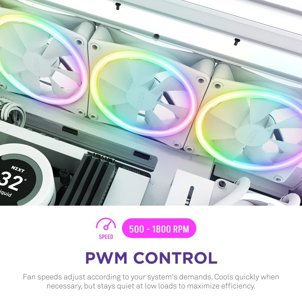  NZXT F 120 RGB DUO TRIPLE PACK Controller White PCケースファン3基 RF D 12 TF W 1 FN 1831 その他 PC周辺機器