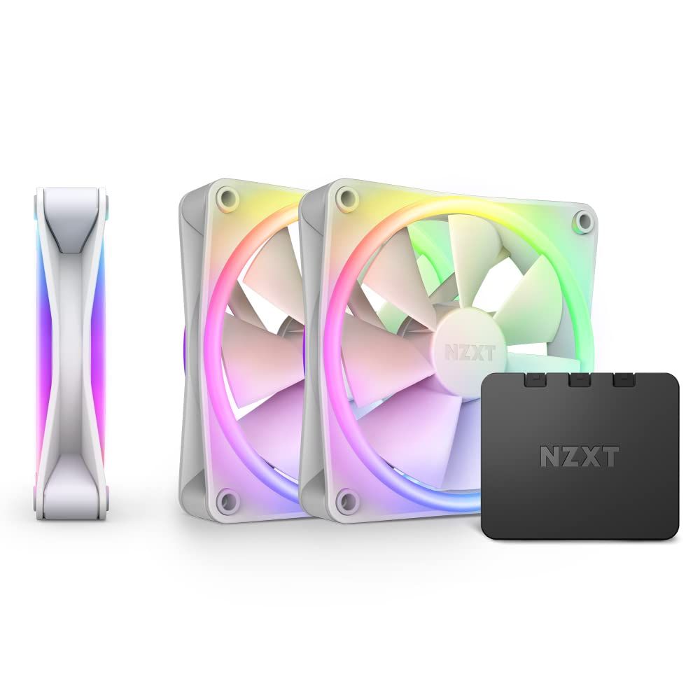 NZXT F120 RGB DUO TRIPLE PACK - RGB Controller White PCケースファン3基 RF-D12TF-W1 FN1831