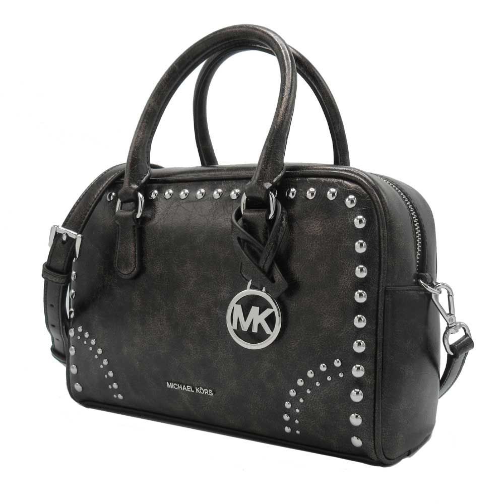 マイケルコース バッグ MICHAEL KORS THOMPSON スタッズ ミディアム サッチェル 2WAY 35F5S7OS6Y BLACK アウトレット レディース