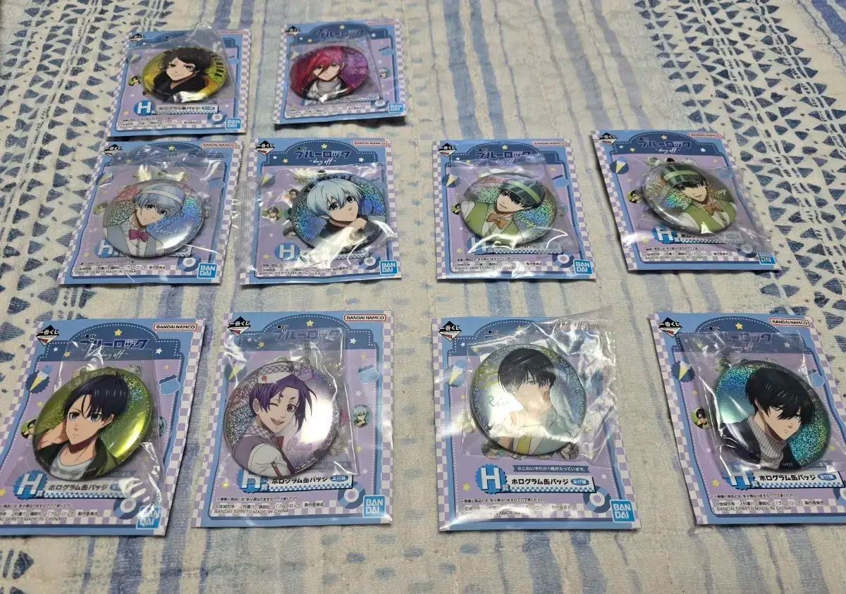 ブルーロック 一番くじ H賞 ホログラム 缶バッジ まとめ
