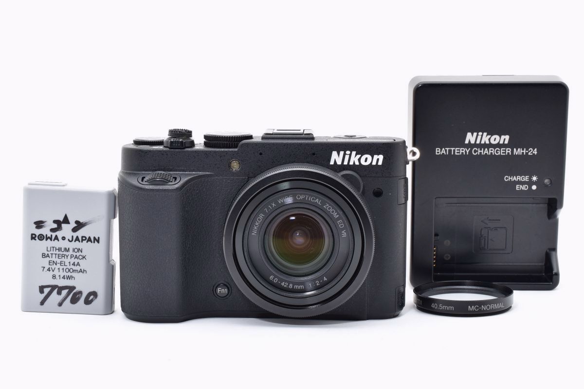 |Nikon COOLPIX P7700 デジタルカメラ 大口径レンズ バリアングル液晶 ブラック |Y064