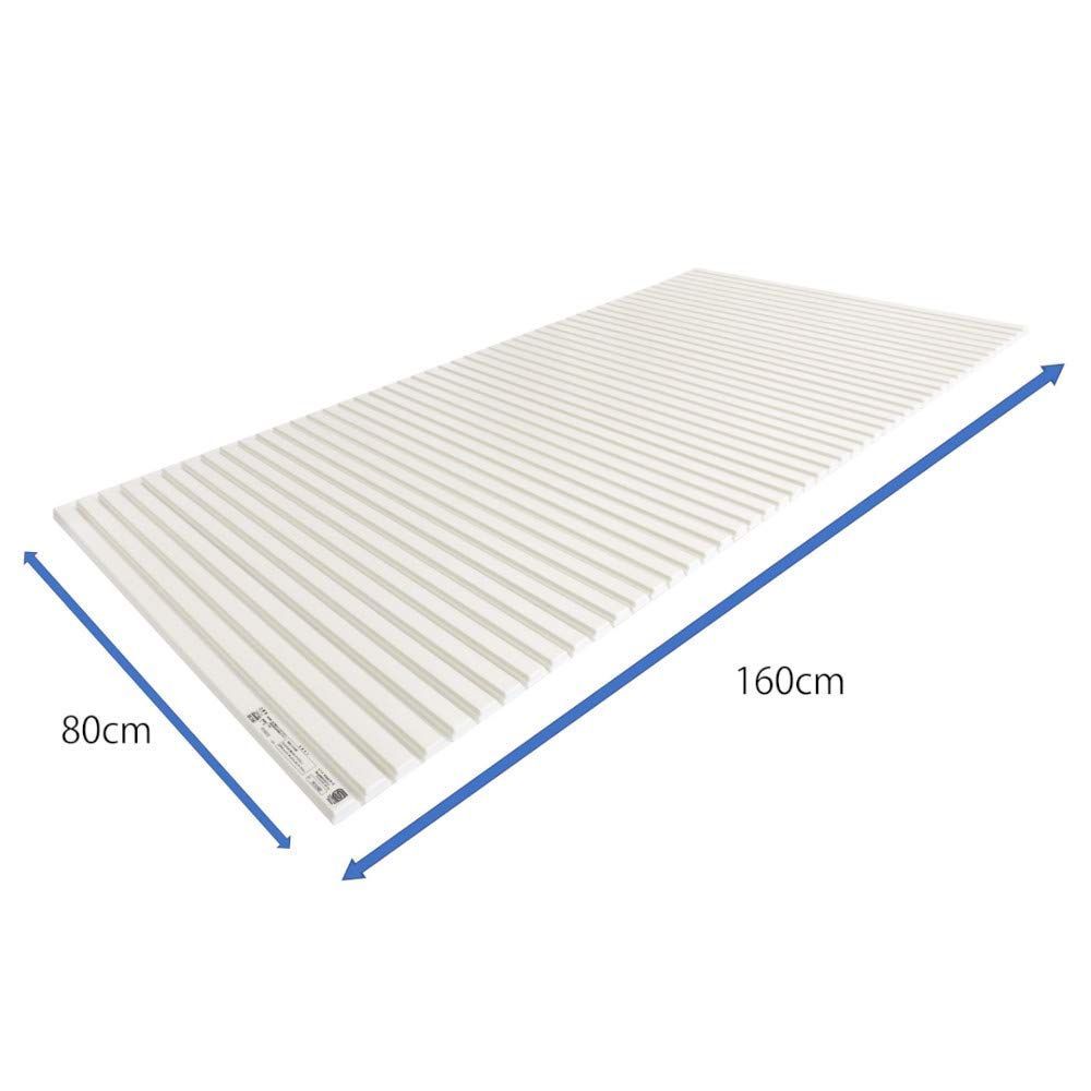 オーエ ポリプロ 風呂ふた アイボリー 幅80 長さ160 cm シンプルスタイル シャッター 式 軽量 防カビ加工 W 16