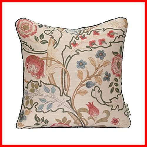 Morris Design Studio モリスデザインスタジオ 川島織物セルコン 背当 クッションカバー マリーイザベル レッド 45 cm LL 1725