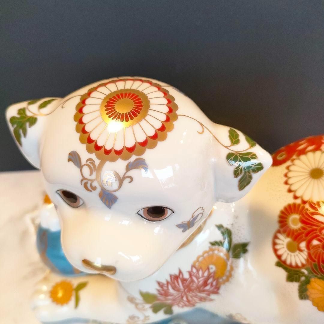 美品☆フランクリンミント フィギュリン 陶器 置物 薩摩犬 dog 廃盤