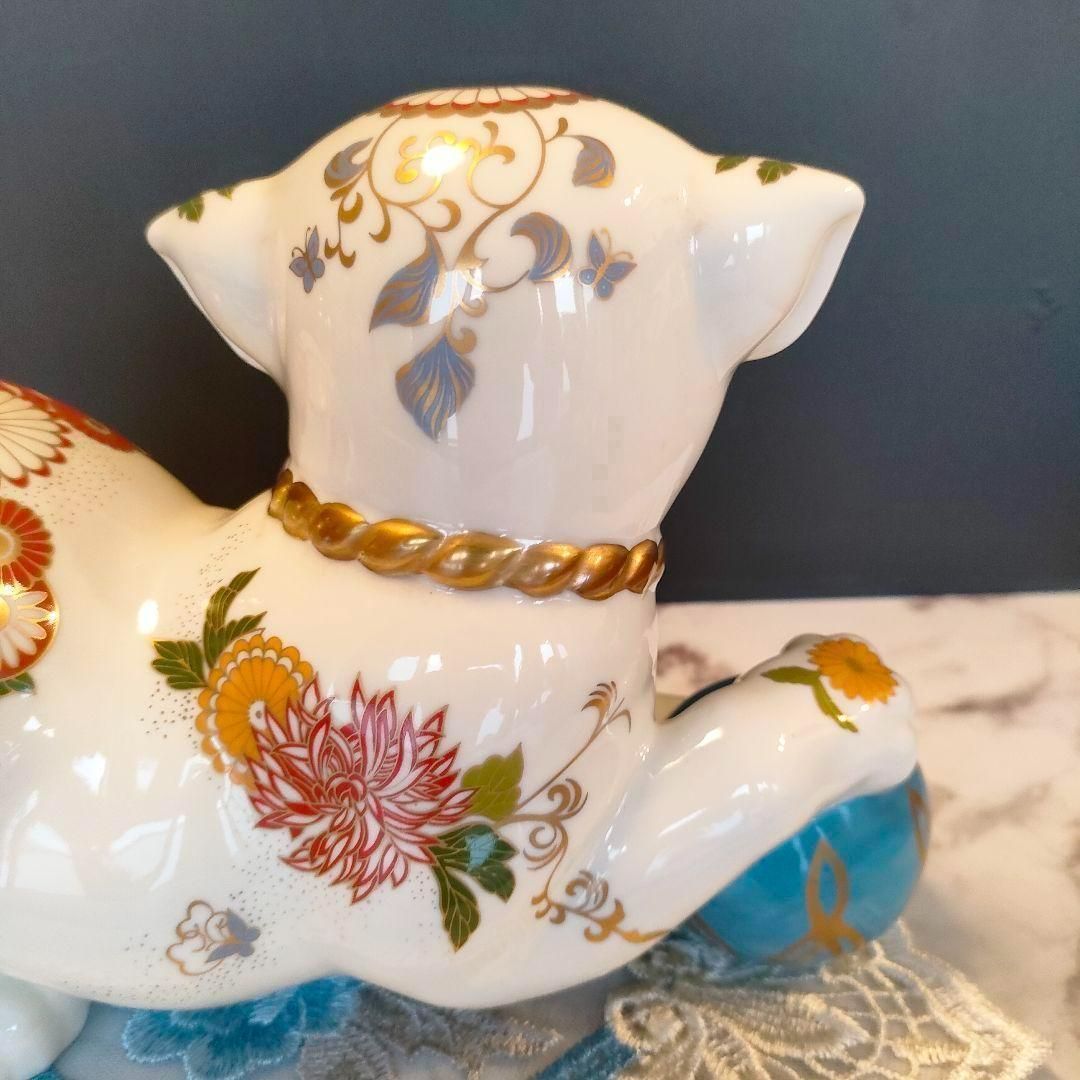 美品☆フランクリンミント フィギュリン 陶器 置物 薩摩犬 dog 廃盤