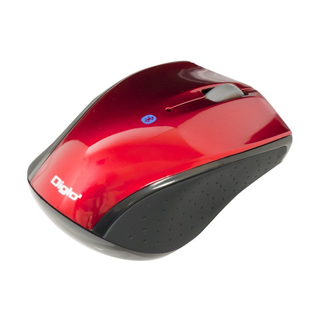  【在庫処分】ナカバヤシ Digio2 3ボタン Bluetooth マウス Blue LED 小型 レッド Z0472 マウス本体