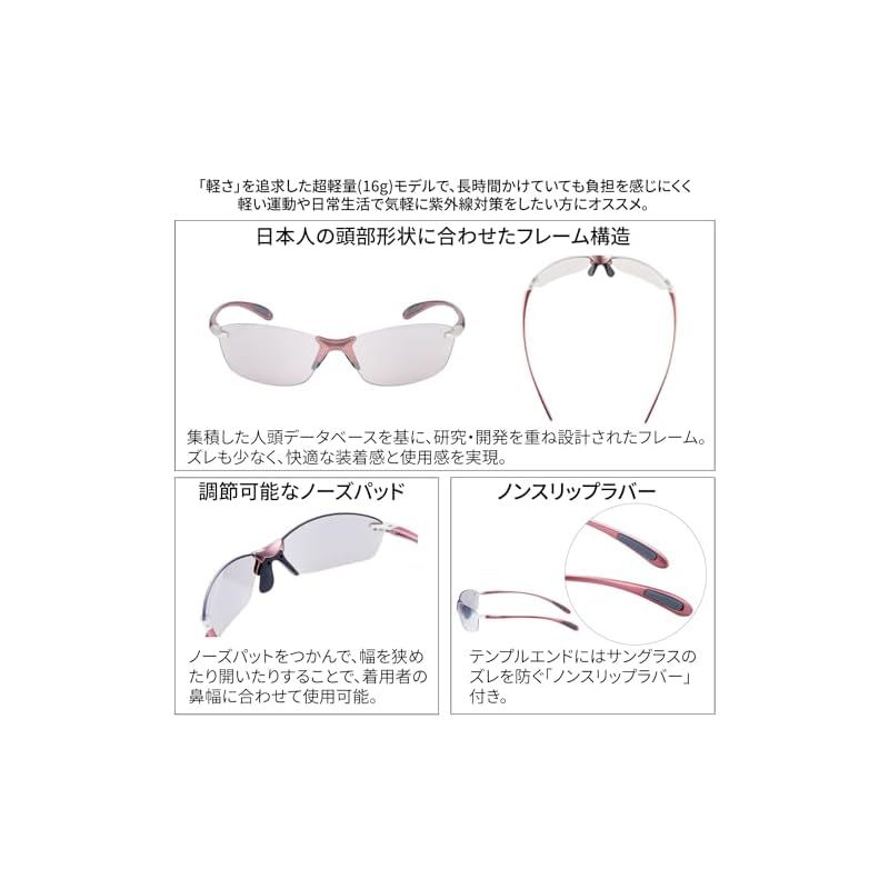 SWANS(スワンズ) スポーツ サングラス エアレス リーフ フィット