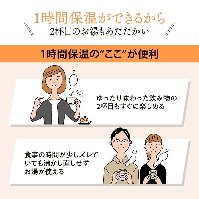 生活家電 象印マホービン 電気ケトル 1.0L スピード沸とう 安全設計 