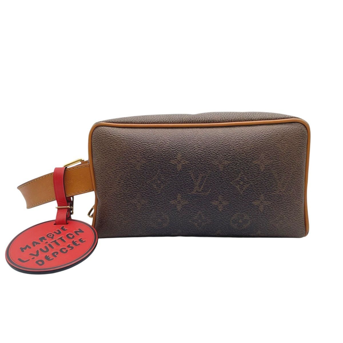 LOUIS VUITTON ルイ ヴィトン ロッカー ドップ・キット M11765 モノグラム ダストキャンバス ブラウン メンズ クラッチバッグ セカンドバッグ 25033115 RD