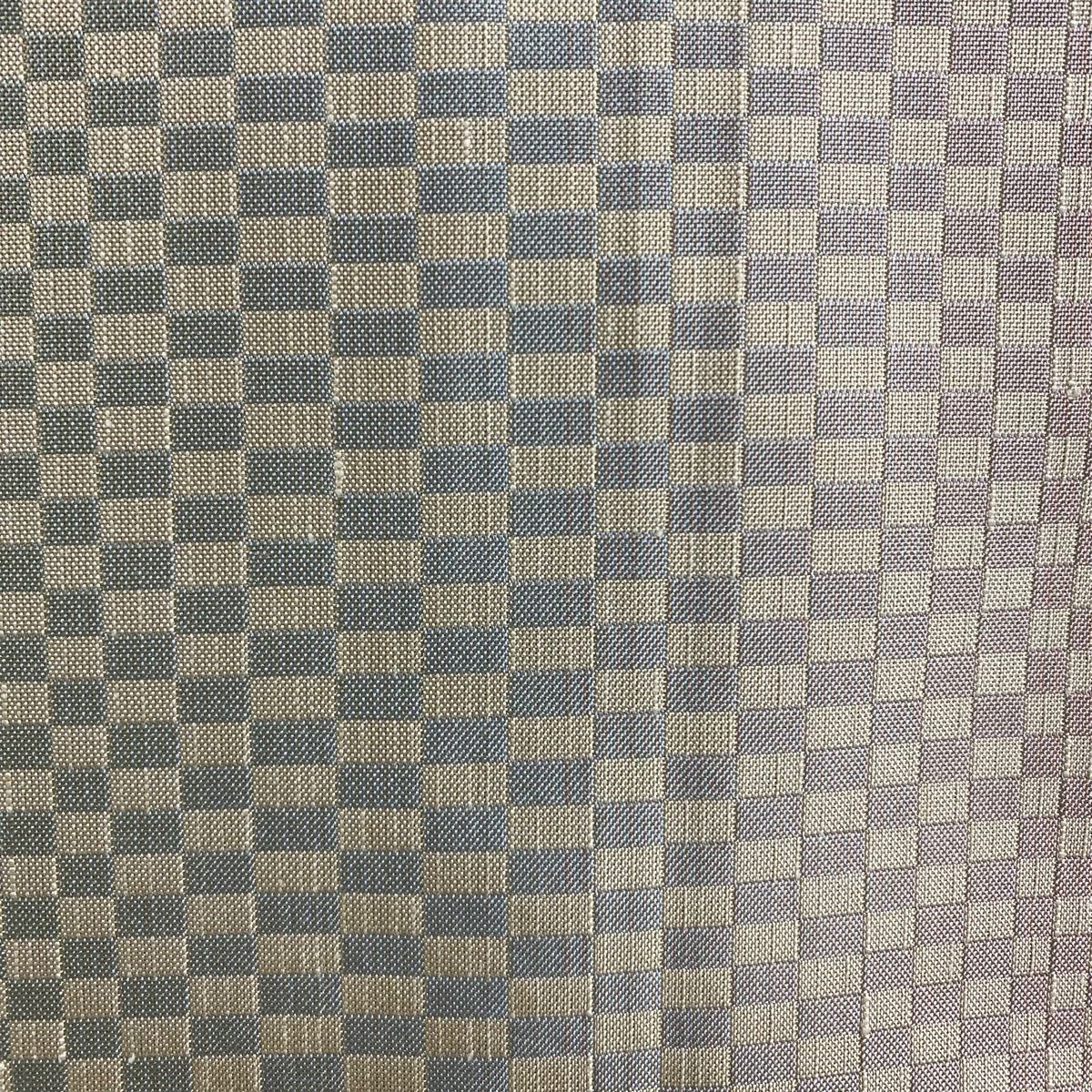 変わり市松 灰緑