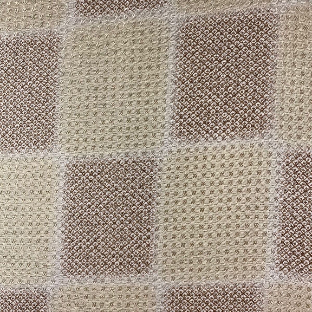  羽織 身丈100 5 cm 裄丈64 M 市松 疋田 薄茶色 正絹 羽織 着物 浴衣