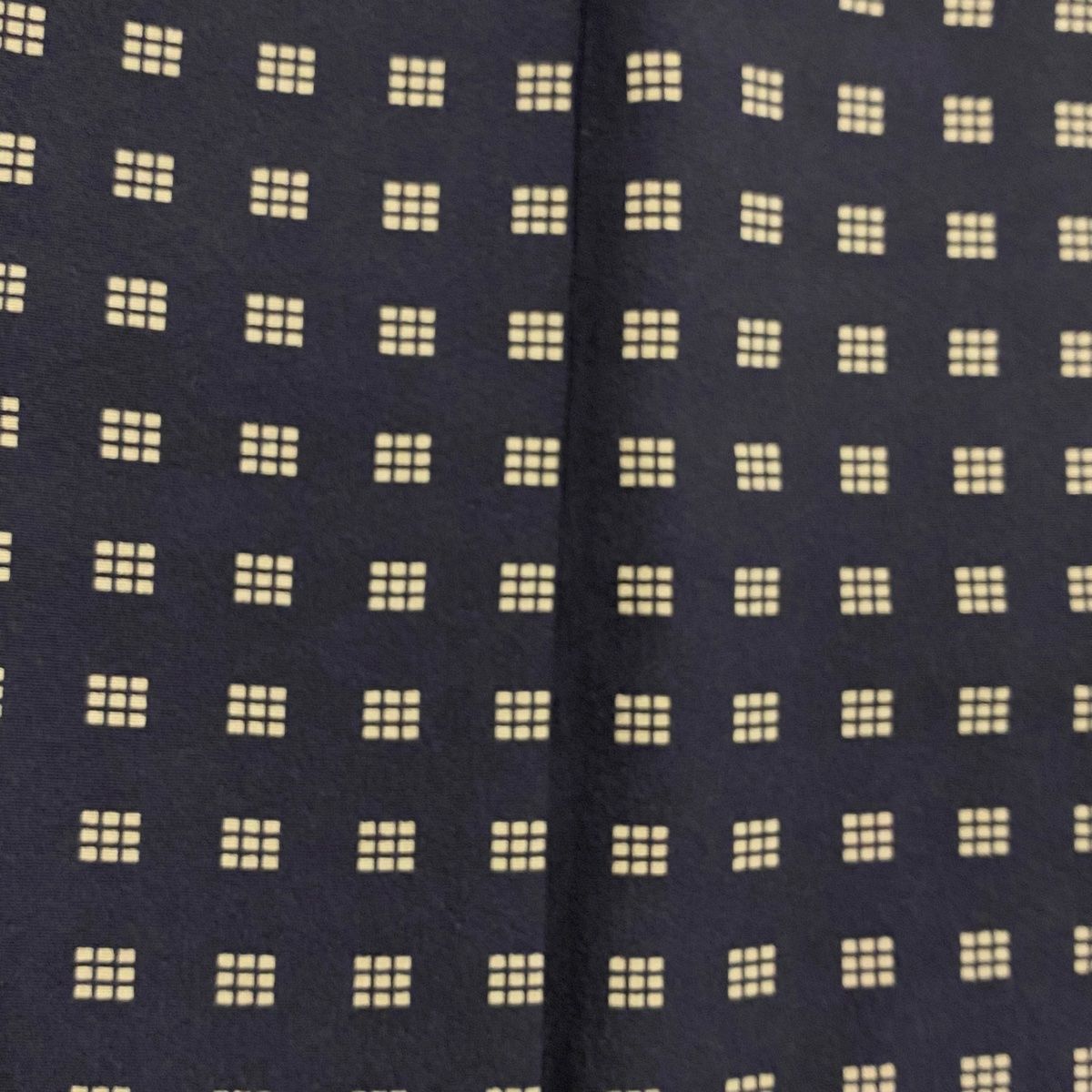  小紋 身丈156 cm 裄丈65 M 袷 幾何学 墨色 正絹 小紋 着物