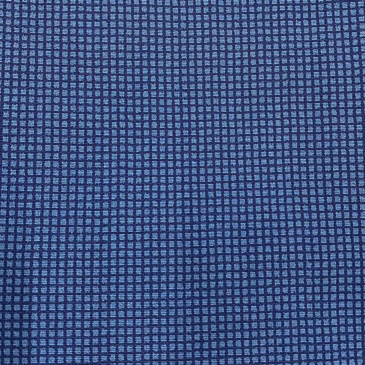  小紋 身丈171 cm 裄丈66 5 M 袷 格子 藍色 正絹 秀品 小紋 着物