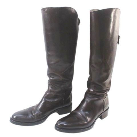 SARTORE　サルトル　ジョッキーブーツ　ロングブーツ　バックジップ　ベルト SARTORE（サルトル） ロングブーツ 黒 レディース ジョッキーブーツ 本