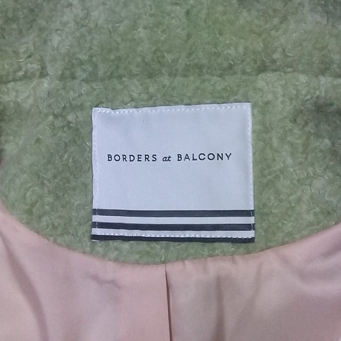 コート【新品】BORDERS at BALCONY フーデッドコート フ－ド付き グリ