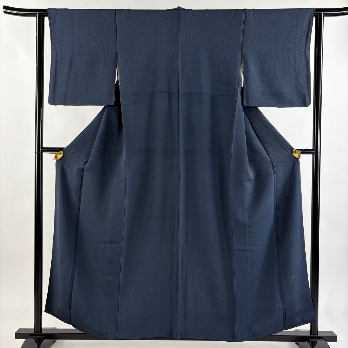 江戸小紋 身丈157 cm 裄丈62 S 袷 落款 鮫 青灰色 正絹