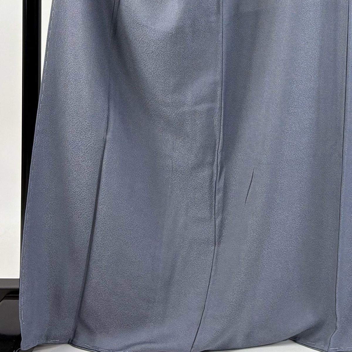 江戸小紋 身丈170 cm 裄丈67 M 袷 落款 鮫柄 青灰色 正絹 一つ紋