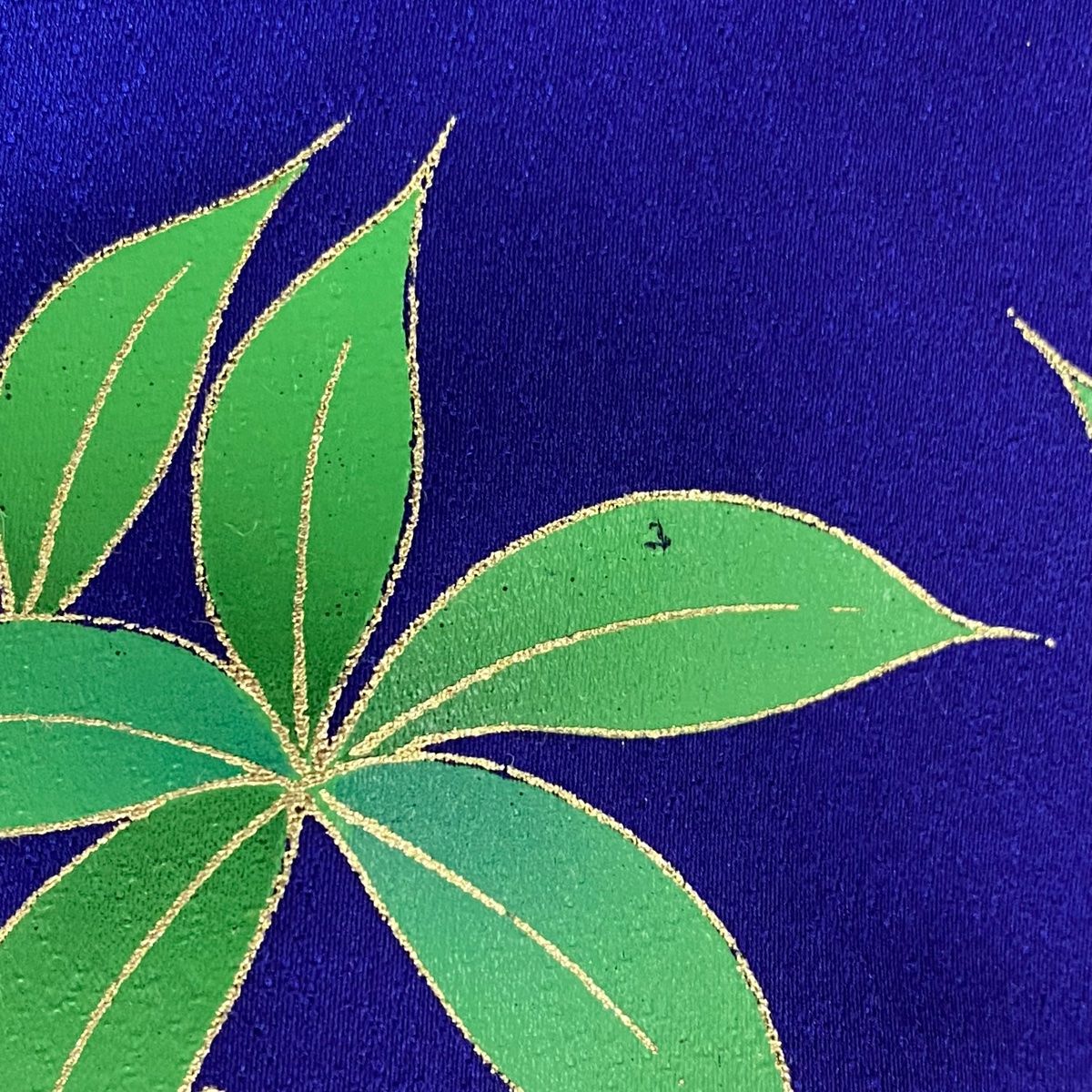  振袖 身丈164 cm 裄丈68 L 袷 鈴 桜 金銀彩 ぼかし 青紫 正絹 振袖 着物