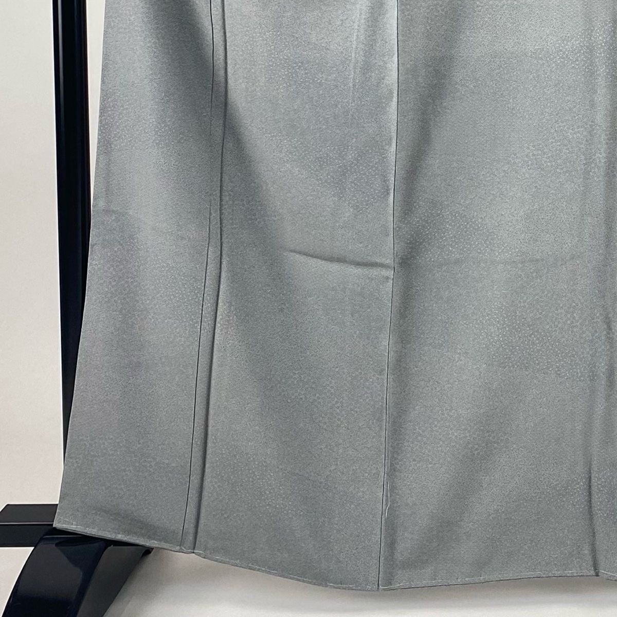 江戸小紋 身丈163.5 cm 裄丈65.5 M 袷 青海波 草花 青灰色 正絹