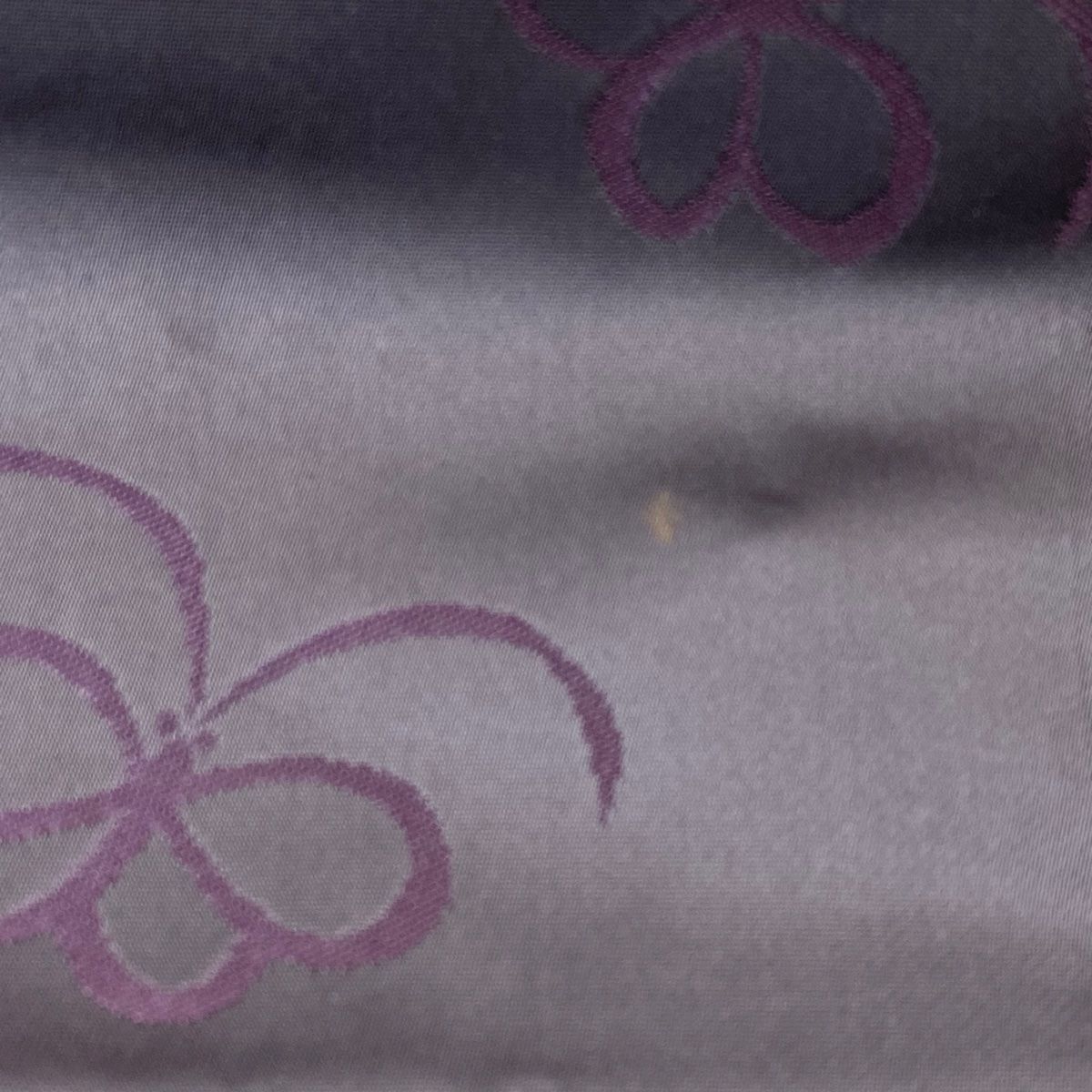 袋帯【辻村寿三郎】ジュサブロー モダン市松格子 正絹 紫色 茶色 六通柄 着物帯 袋帯【辻村寿三郎】ジュサブロー モダン市松格子 正絹 紫色 茶色 六通