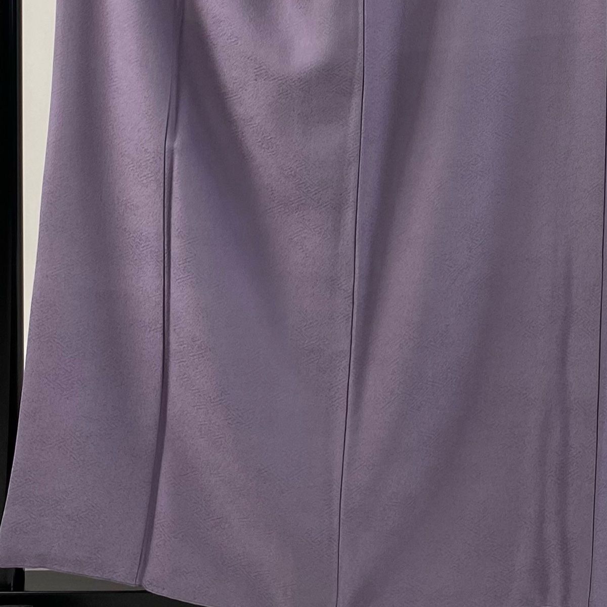 色無地 身丈158 cm 裄丈63 S 袷 押田正義監修 落款 地紋 薄紫 正絹 秀品 一つ紋