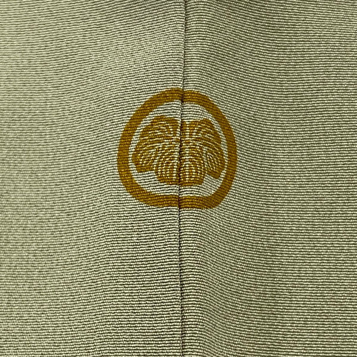 色留袖 身丈152cm 裄丈62.5cm S 袷 松尾光琳 落款 木賊 白鷺 刺繍 金彩