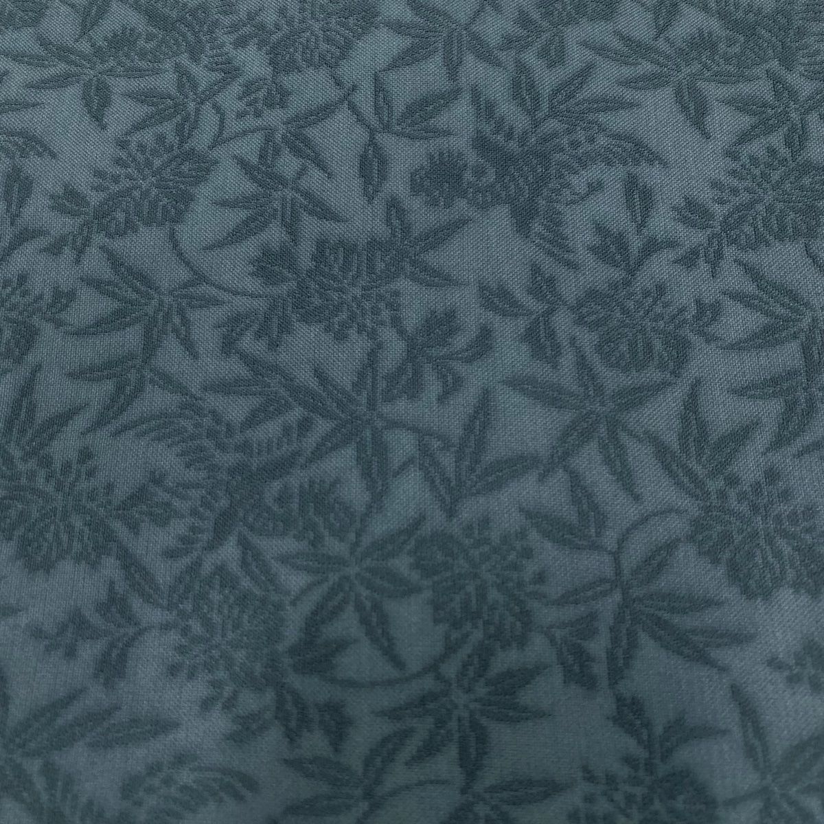  小紋 身丈163 cm 裄丈65 5 M 袷 地紋 青緑 正絹 秀品 小紋 着物