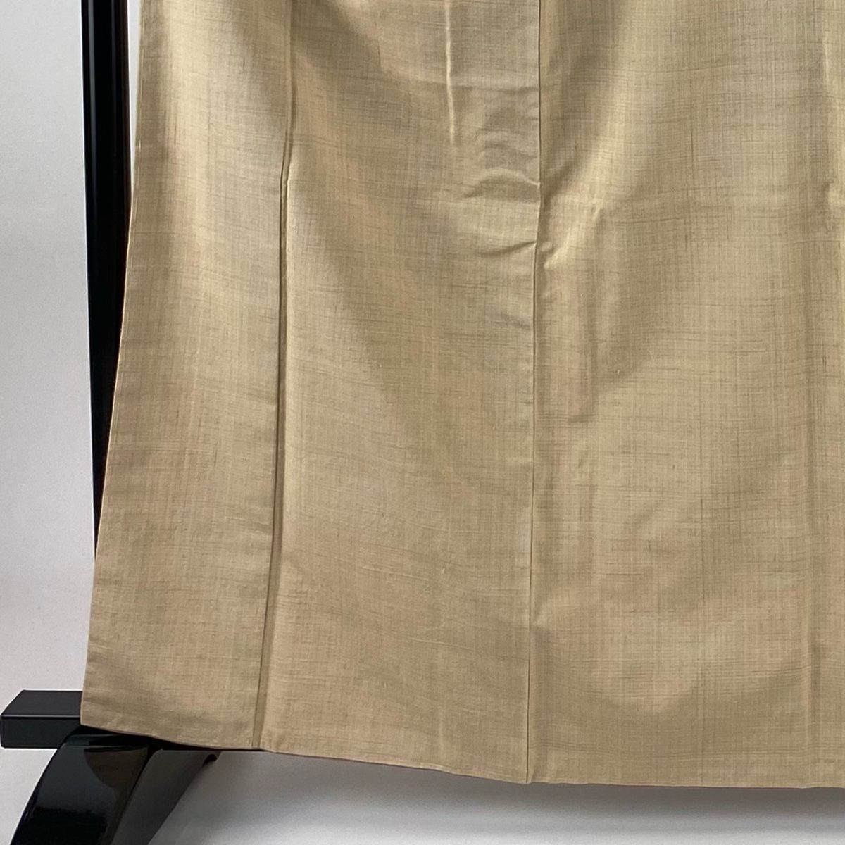 紬 身丈162.5 cm 裄丈66 M 袷 ベージュ 正絹 秀品