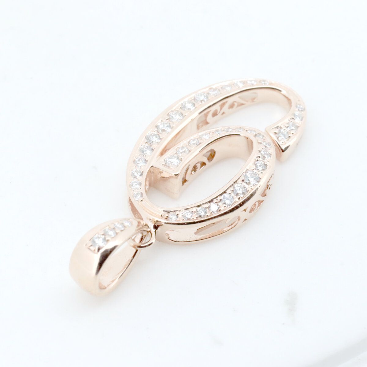 ゆきざき ノンブル No.9 ペンダントトップ 0.45ct K18PG(18金 ピンク