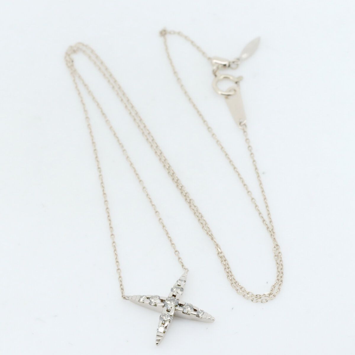 カシケイ ネイキッド ダイヤモンド ネックレス 0.45ct K18BG(18金