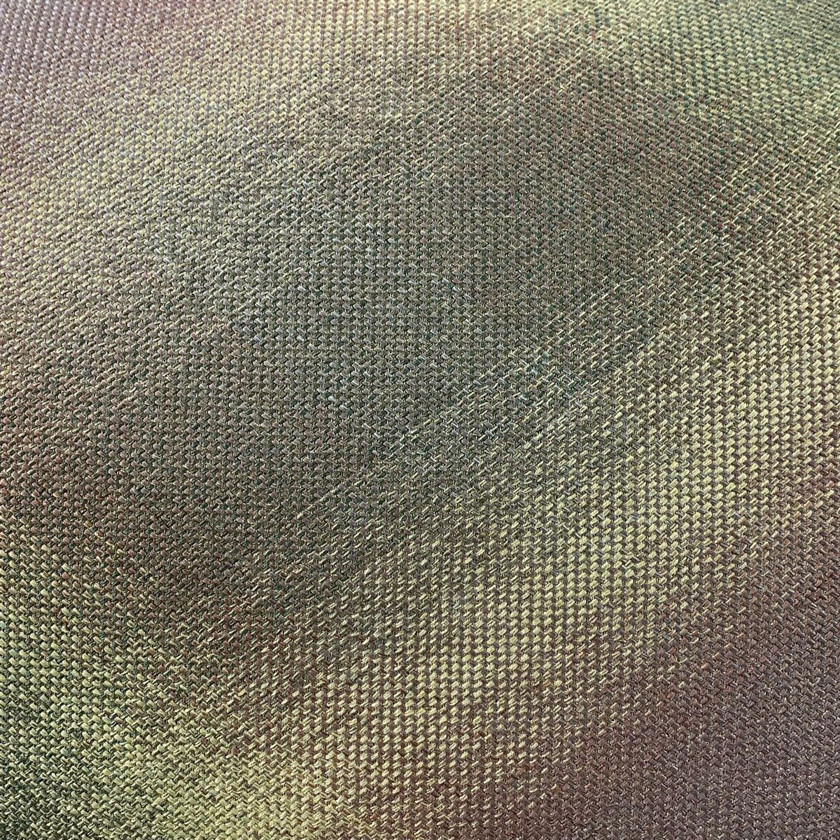 名古屋帯 秀品 八寸名古屋帯 幾何学模様 金糸 灰紫 正絹